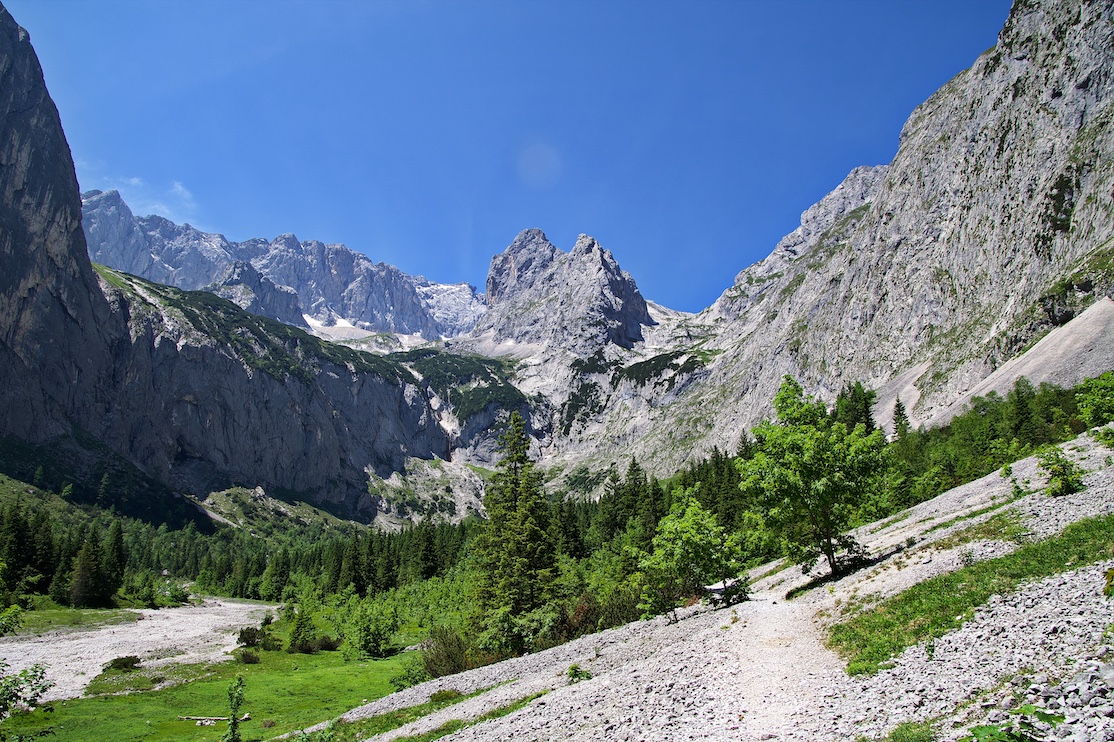 Zugspitze über das Höllental